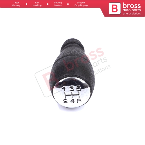 5 Speed Gear Shift Stick Knob Chrome Black For Citroen Berlingo Peugeot Partner MK1 2403.T9