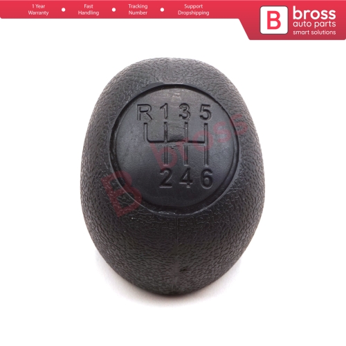 6 Speed Gear Shift Stick Knob 2403.EQ Black For Peugeot Boxer Ducato Jumper Relay MK3