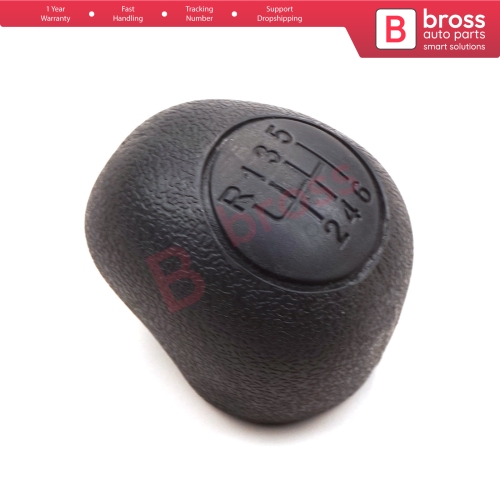 6 Speed Gear Shift Stick Knob 2403.EQ Black For Peugeot Boxer Ducato Jumper Relay MK3