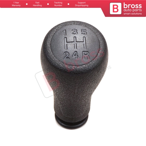 5 Speed Gear Shift Stick Knob 2403.FS Black For Fiat Fiorino Qubo Citroen Nemo Peugeot Bipper MK3