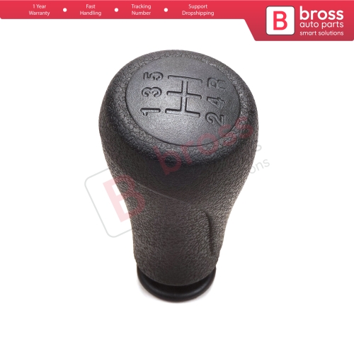 5 Speed Gear Shift Stick Knob 2403.FS Black For Fiat Fiorino Qubo Citroen Nemo Peugeot Bipper MK3