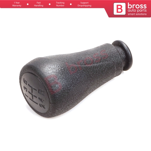 5 Speed Gear Shift Stick Knob 2403.FS Black For Fiat Fiorino Qubo Citroen Nemo Peugeot Bipper MK3