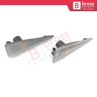 2 Pcs Side Indicator Lamps White 8200027150 8200027151 for Renault