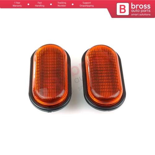 2 Pcs Side Indicator Lamp 7700822136 Left Right for Renault Opel Nissan