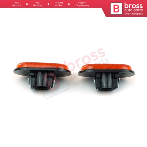 2 Pcs Side Indicator Lamp 7700822136 Left Right for Renault Opel Nissan