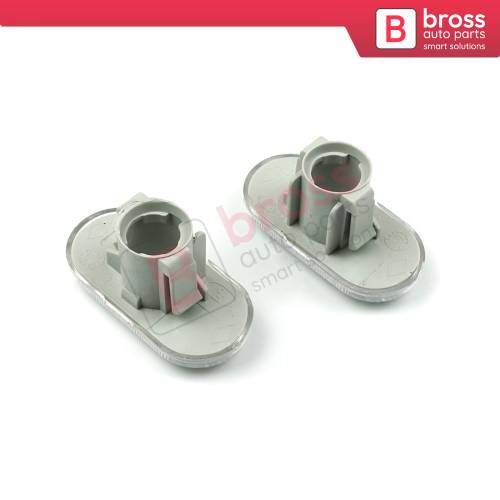 2 Pcs Side Indicator Lamp White 8200257884 for Renault Clio 2