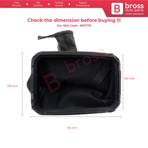 Gear Shift Stick Black Boot Gaiter 738423 For Vauxhall Opel Corsa C Meriva Tigra Combo