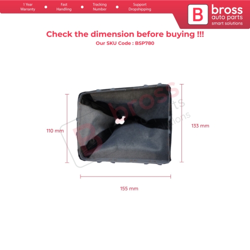 Gear Shift Stick Black Boot Gaiter 5738025 93180984 For Vauxhall Opel Astra H