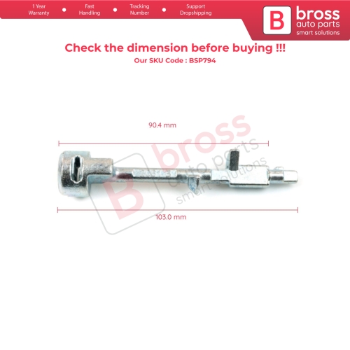 Ignition Lock Cylinder Barrel Rod for Toyota 2061B