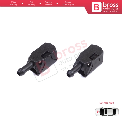2 Pieces Front Window Wiperarm Washer Nozzle Spray Jet for Volvo White DAF MAN Sprinter W901 W909 1070123