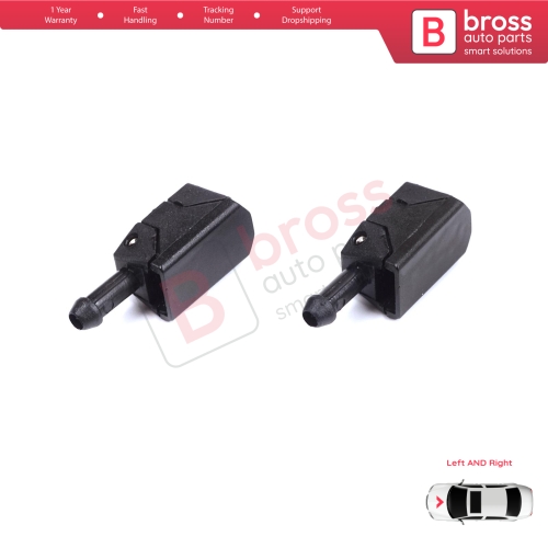 2 Pieces Front Window Wiperarm Washer Nozzle Spray Jet for Volvo White DAF MAN Sprinter W901 W909 1070123