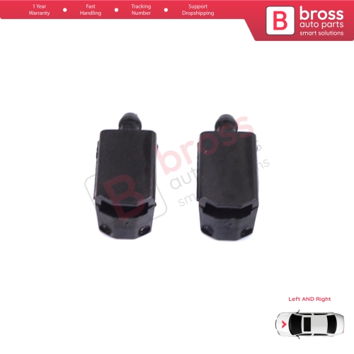 2 Pieces Front Window Wiperarm Washer Nozzle Spray Jet for Volvo White DAF MAN Sprinter W901 W909 1070123