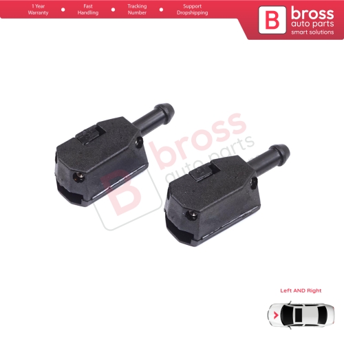 2 Pieces Front Window Wiperarm Washer Nozzle Spray Jet for Volvo White DAF MAN Sprinter W901 W909 1070123
