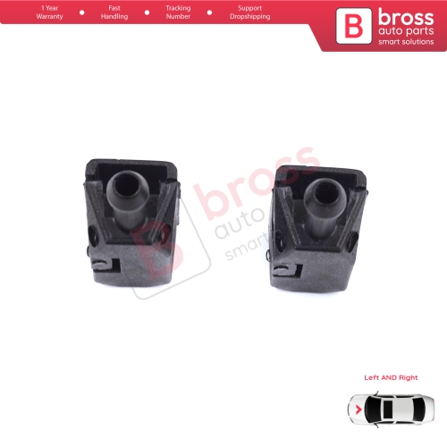 2 Pieces Front Window Wiperarm Washer Nozzle Spray Jet for Volvo White DAF MAN Sprinter W901 W909 1070123