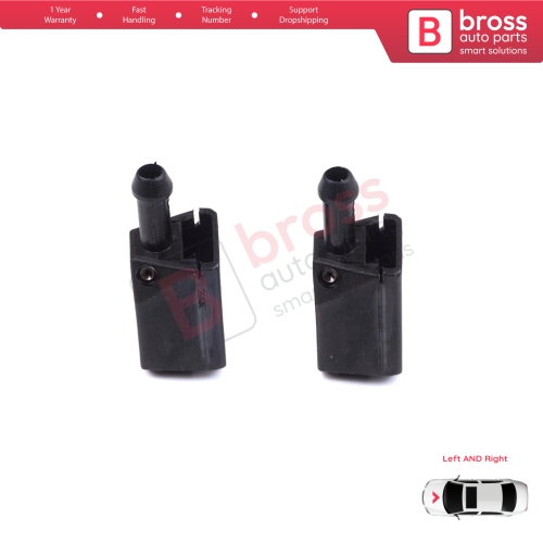 2 Pieces Front Window Wiperarm Washer Nozzle Spray Jet for Volvo White DAF MAN Sprinter W901 W909 1070123