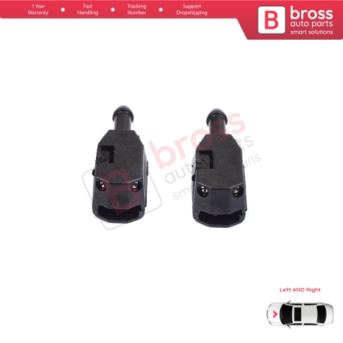 2 Pieces Front Window Wiperarm Washer Nozzle Spray Jet for Volvo White DAF MAN Sprinter W901 W909 1070123