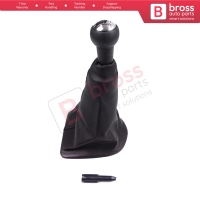 Gear Shift Stick Knob Black Boot Gaiter Set 7588.VQ For Peugeot 307