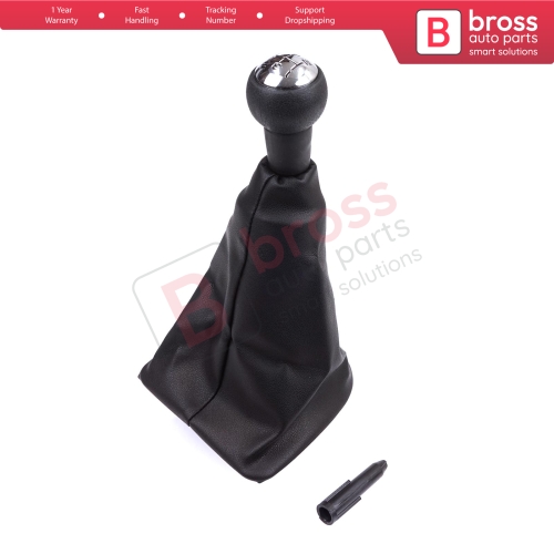 Gear Shift Stick Knob Black Boot Gaiter Set 7588.VQ For Peugeot 307