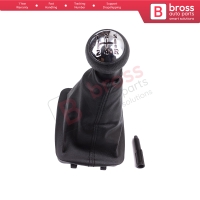 Gear Shift Knob Black Boot Gaiter Set 7588PC 2403.AP For Peugeot 206 206+