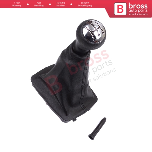 Gear Shift Knob Black Boot Gaiter Set 7588PC 2403.AP For Peugeot 206 206+
