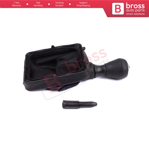 Gear Shift Knob Black Boot Gaiter Set 7588PC 2403.AP For Peugeot 206 206+