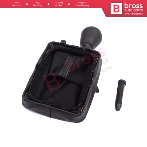 Gear Shift Knob Black Boot Gaiter Set 7588PC 2403.AP For Peugeot 206 206+