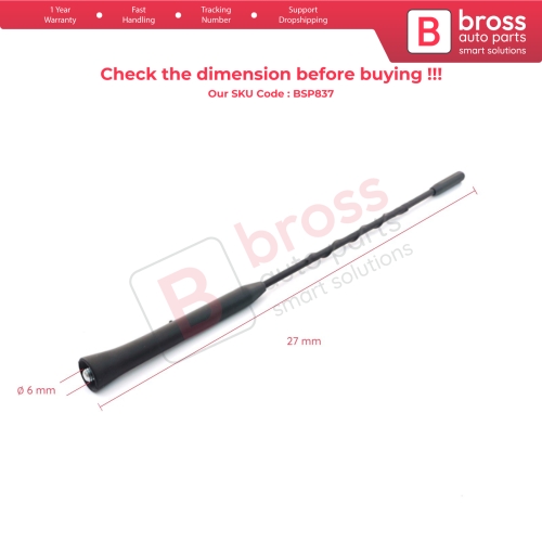 Roof Aerial Mast AM FM Radio Antenna Rod 13288181 For Chevrolet Opel Vauxhall 27 cm