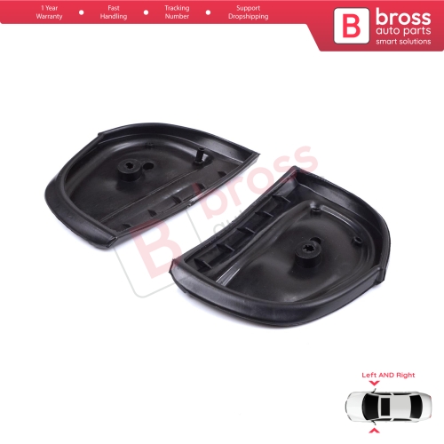 Exterior Side Wing Mirror Rubber Seals L+R Pads For Mercedes W210 W140 W202 S202 Pre-Facelift