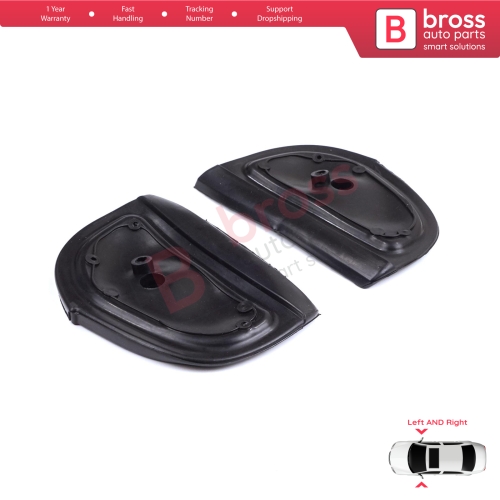 Exterior Side Wing Mirror Rubber Seals L+R Pads For Mercedes W210 W140 W202 S202 Pre-Facelift
