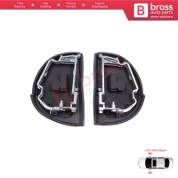 Side Wing Mirror Rubber L+R Seal Metal Frame For Mercedes W210 S210 W140 W202 S202 SL R129 Facelift
