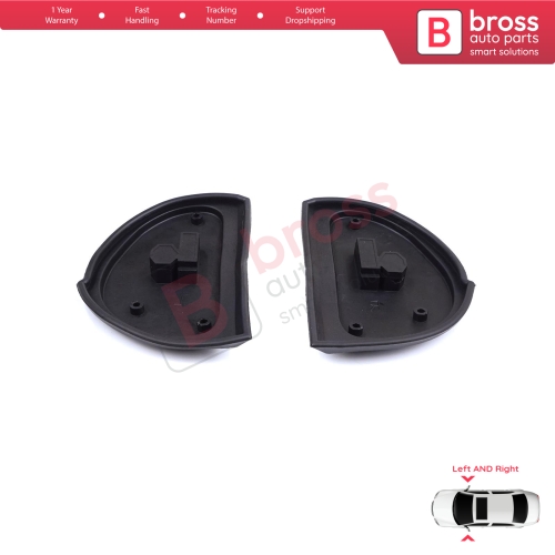 Exterior Side Wing Mirror Rubber Seals L+R Pads For Mercedes W210 W140 W202 S202 SL R129 Facelift