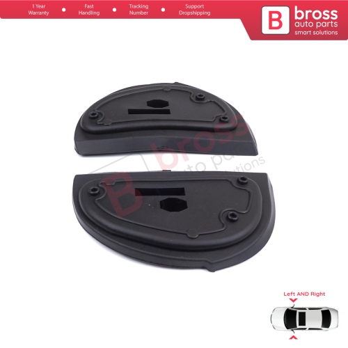 Exterior Side Wing Mirror Rubber Seals L+R Pads For Mercedes W210 W140 W202 S202 SL R129 Facelift