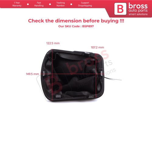Gear Shift Stick Black Boot Gaiter 735417451 for Fiat Linea Punto