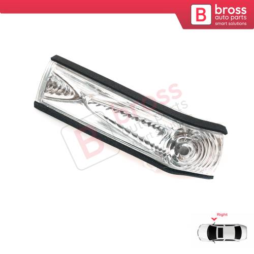 Side Door Wing Mirror Indicator Lamp White Lens Right 71765377 for Fiat Doblo 2 Opel Combo D