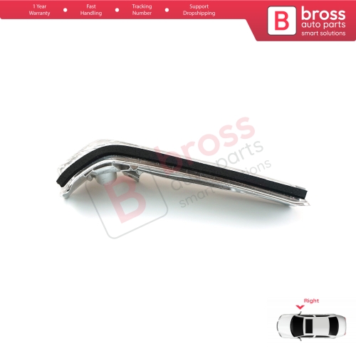 Side Door Wing Mirror Indicator Lamp White Lens Right 71765377 for Fiat Doblo 2 Opel Combo D