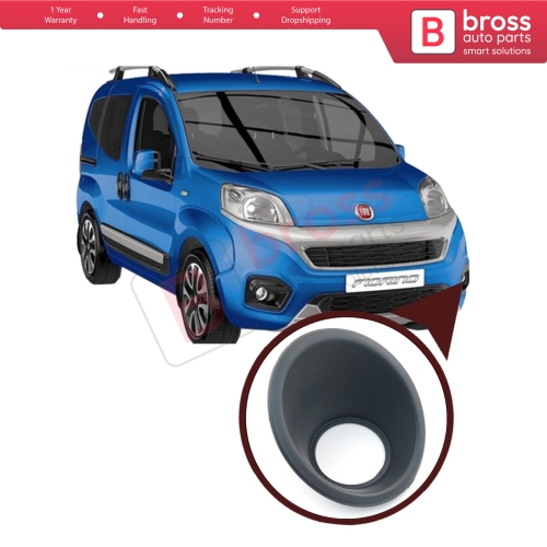 Fog Light Surround Frame Housing 7452TK Left Black for Fiat Fiorino Qubo Nemo Bipper