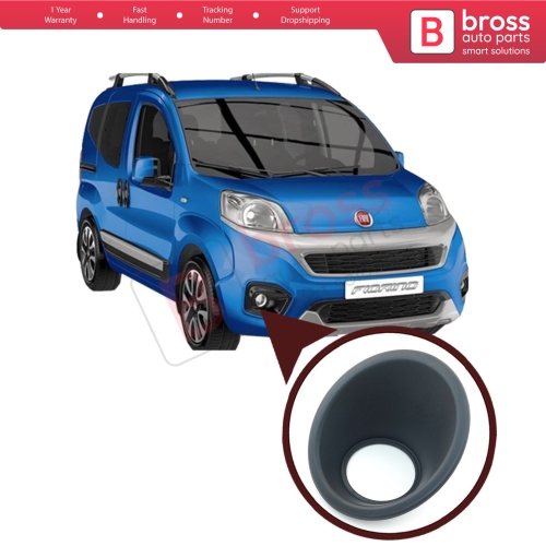 Fog Light Surround Frame Housing 7452TJ Right Black for Fiat Fiorino Qubo Nemo Bipper