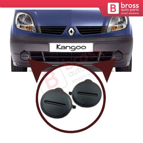 Front Bumper Fog Light Cover Set 7701207859 for Renault Kangoo 2003-2008