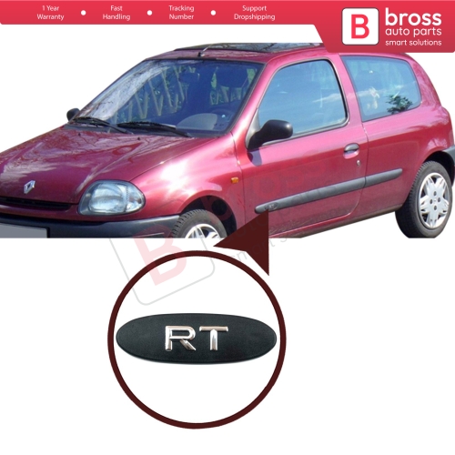 RT Badge Emblem Monogram Left Door 7700422217 for Renault Kangoo 1 Clio 2