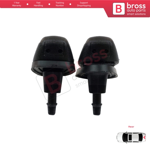 Rear Window Washer Jet Nozzle for Fiat Doblo Fiorino Punto Nemo Bipper Combo Ram 60666173