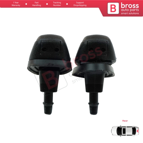 Rear Window Washer Jet Nozzle for Fiat Doblo Fiorino Punto Nemo Bipper Combo Ram 60666173