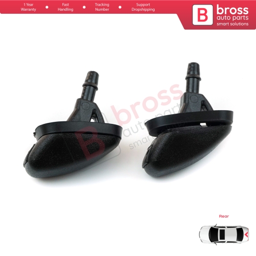 Rear Window Washer Jet Nozzle for Fiat Doblo Fiorino Punto Nemo Bipper Combo Ram 60666173