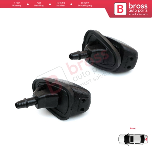 Rear Window Washer Jet Nozzle for Fiat Doblo Fiorino Punto Nemo Bipper Combo Ram 60666173