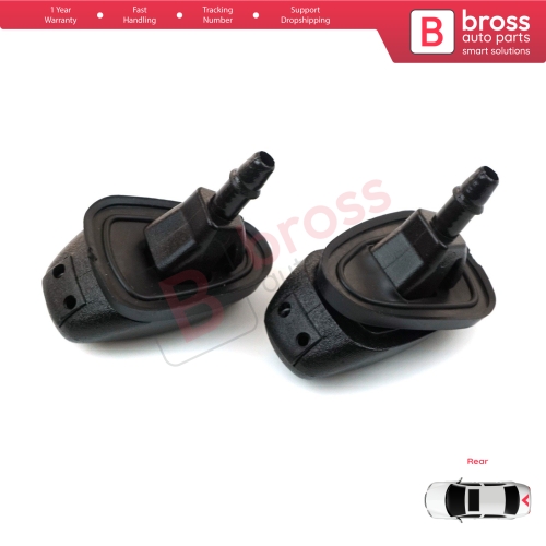 Rear Window Washer Jet Nozzle for Fiat Doblo Fiorino Punto Nemo Bipper Combo Ram 60666173