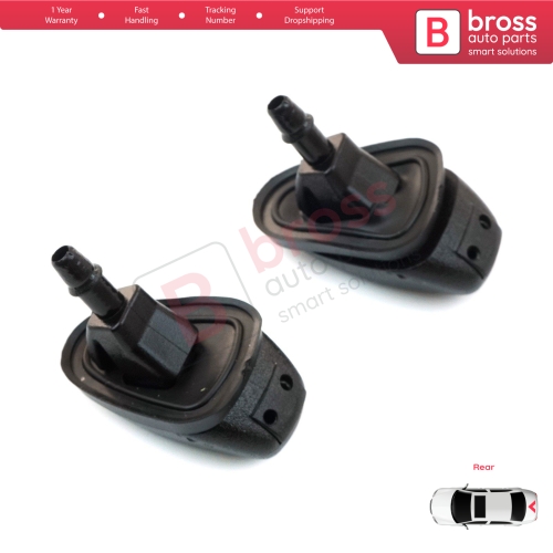 Rear Window Washer Jet Nozzle for Fiat Doblo Fiorino Punto Nemo Bipper Combo Ram 60666173