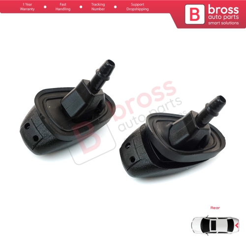 Rear Window Washer Jet Nozzle for Fiat Doblo Fiorino Punto Nemo Bipper Combo Ram 60666173