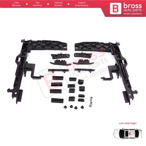 Sunroof Lifting Angle Hatch Runner Repair Kit for Mercedes E Class W124 S124 C124 190 W201 1247800512 1247800612