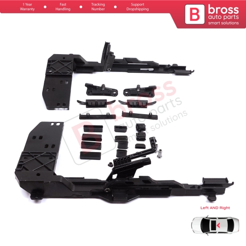Sunroof Lifting Angle Hatch Runner Repair Kit for Mercedes E Class W124 S124 C124 190 W201 1247800512 1247800612