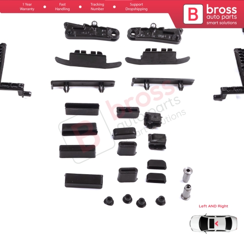 Sunroof Lifting Angle Hatch Runner Repair Kit for Mercedes E Class W124 S124 C124 190 W201 1247800512 1247800612