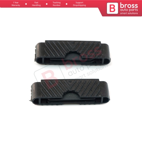 2 Pieces Sunroof Repair Bracket with Inner Rubber Part for Peugeot 206 307 406 407